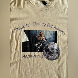 Megan Moroney Beige Man On The Moon Graphic T-Shirt